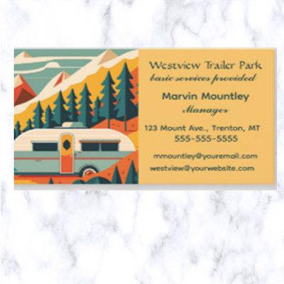 Editable Trailer Park Campground