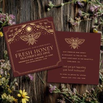 Editable Witchy Tarot Beekeeper Honeybee  Square