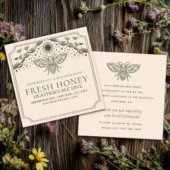 Editable Witchy Tarot Beekeeper Honeybee  Square