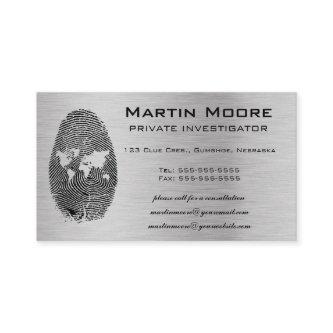 Editable World Fingerprint Private Detective