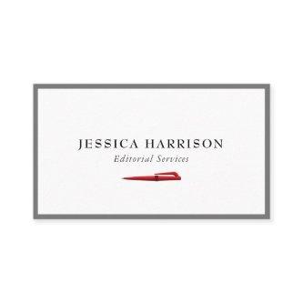 Editorial Services Grey Border