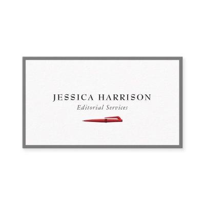 Editorial Services Grey Border