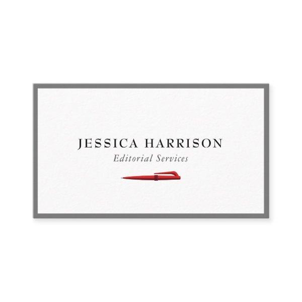 Editorial Services Grey Border