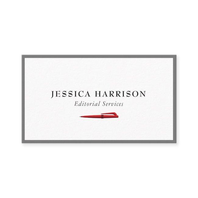 Editorial Services Grey Border