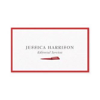 Editorial Services Red Border