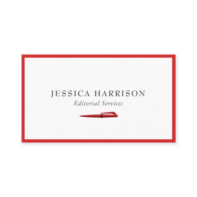 Editorial Services Red Border