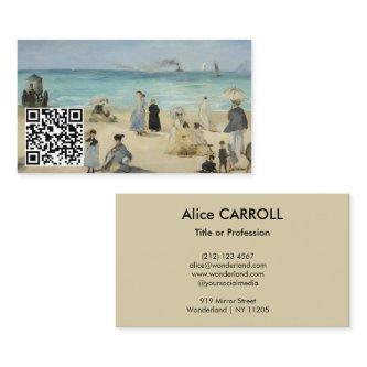 Edouard Manet - On the Beach, Boulogne - QR Code