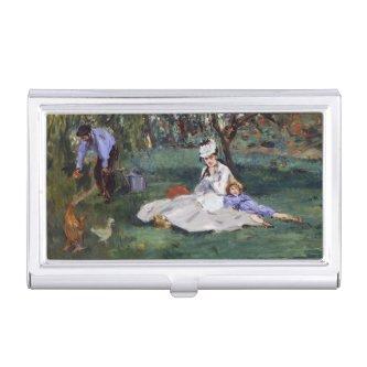 Edouard Manet - The Monet family in their garden  Case