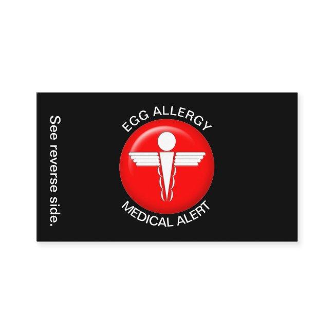 Egg Allergy Medical Alert Card