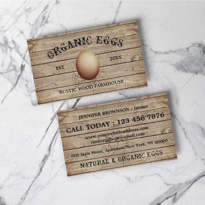 Egg Vintage Rustic Farm retro brown