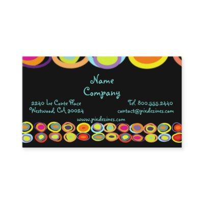 Eggs Profile Cards, colorful organic shapes
