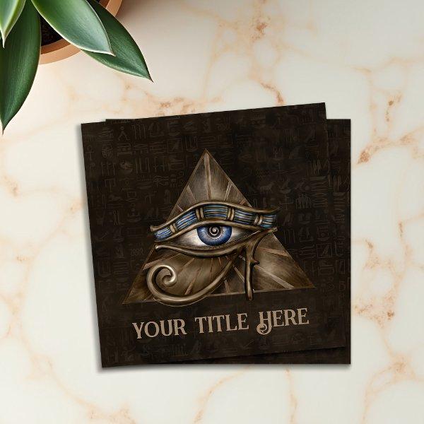 Egyptian Eye of Horus - Wadjet Ornament Square
