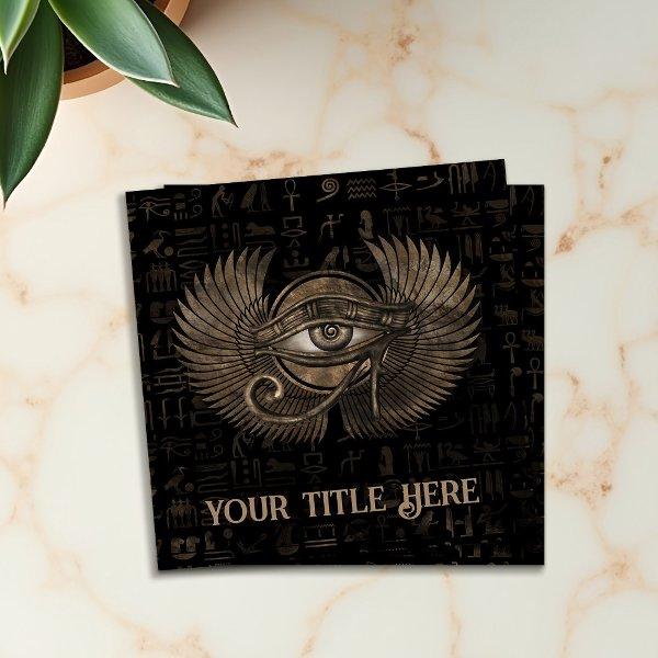 Egyptian Eye of Horus - Wadjet Ornament Square