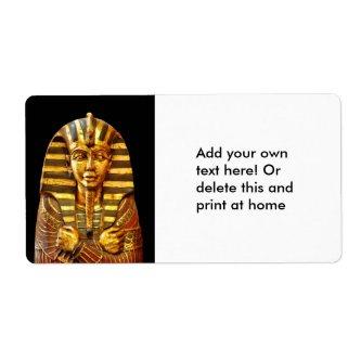 Egyptian Pharaoh Label