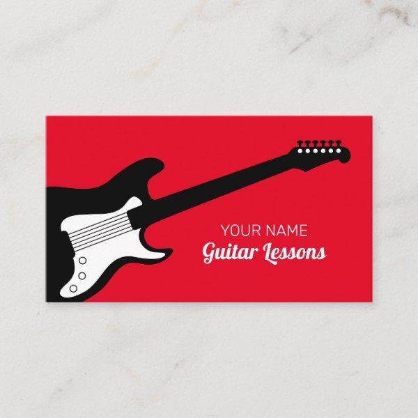 Electric guitar lessons  template