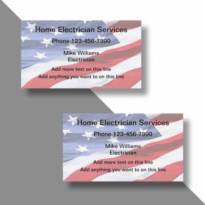 Electrician American Flag Two Side