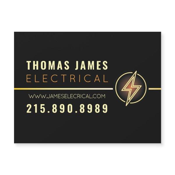 ELECTRICIAN ELECTRICAL COMPANY Business Car Magnet