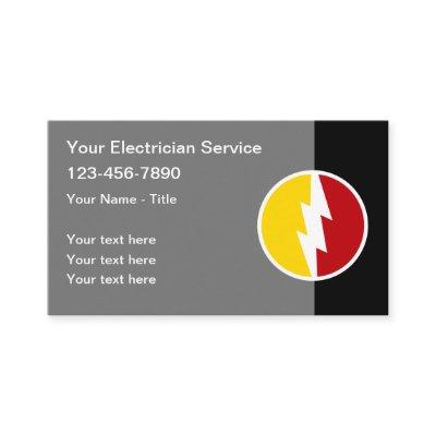 Electrician Modern Power Emblem Editable