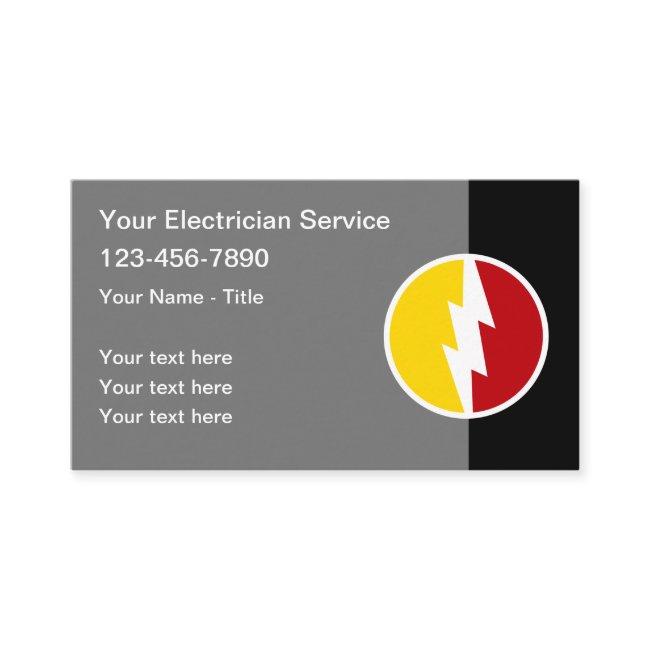 Electrician Modern Power Emblem Editable