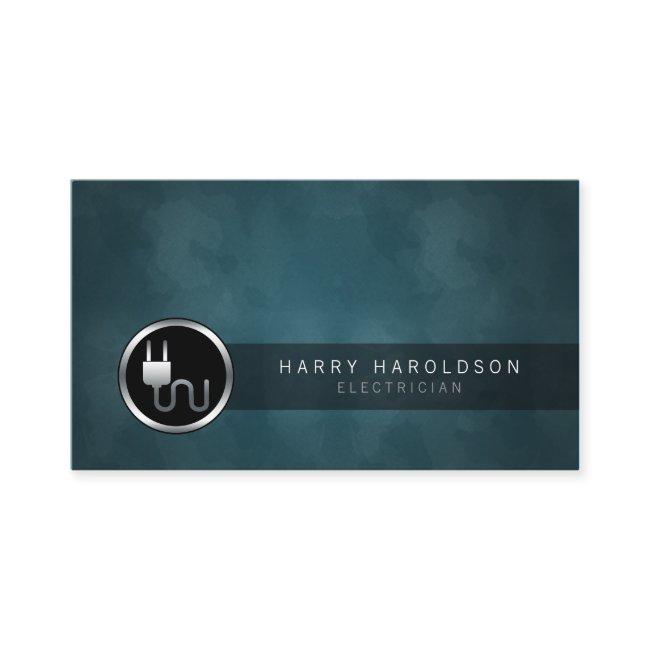 Electrician Plug Icon Dark Grunge