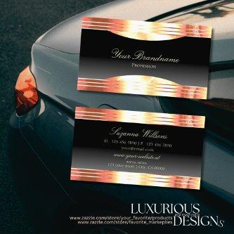 Elegance Black with Rose Gold Borders Sumptuous