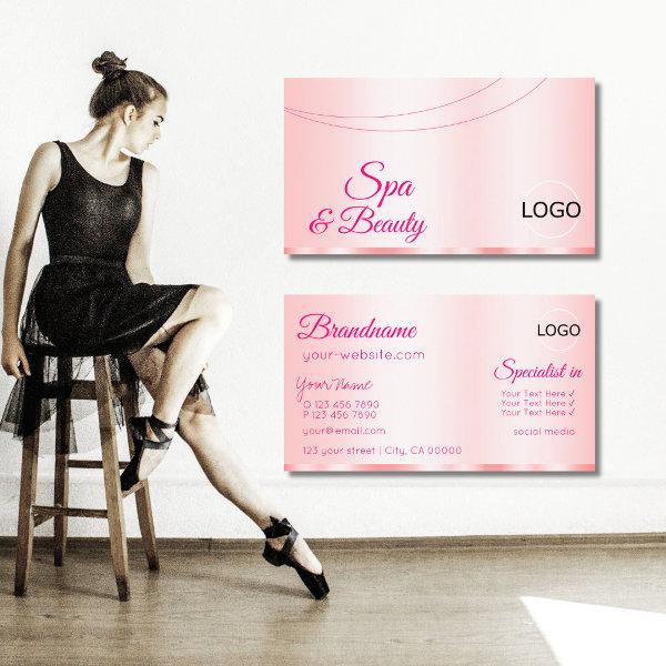 Elegance Rose Pink Glamorous with Logo Modern