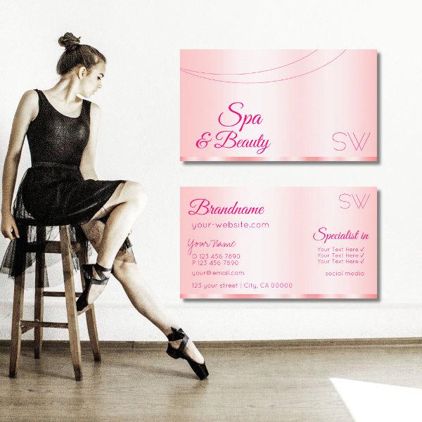 Elegance Rose Pink Glamorous with Monogram Modern