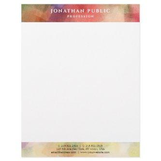 Elegant Abstract Art Simple Modern Template Letterhead