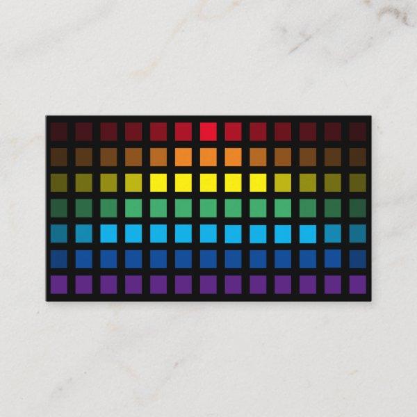 Elegant abstract rainbow squares colorful mosaic