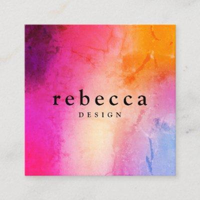 Elegant abstract vibrant colorful graphic design square