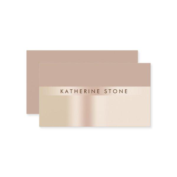 Elegant and stylish rose gold brown