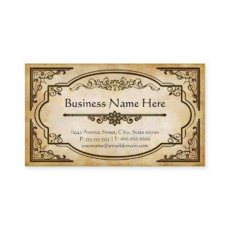 Elegant Antique Old Paper with Vintage Frame
