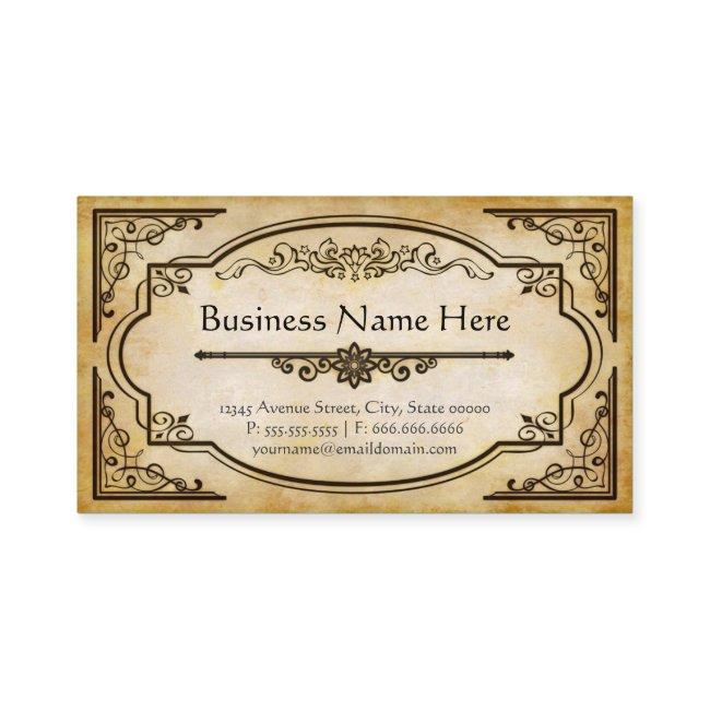 Elegant Antique Old Paper with Vintage Frame