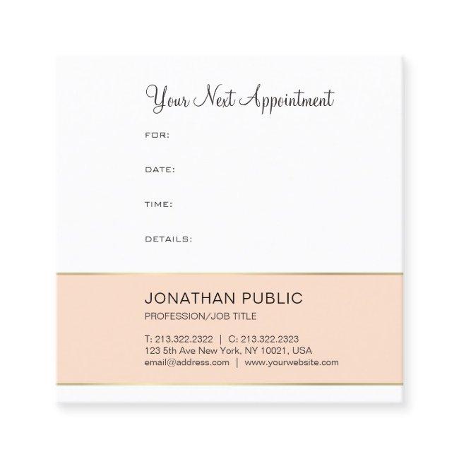 Elegant Appointment Reminder Modern Design Trendy