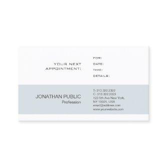 Elegant Appointment Reminder Sleek Plain Trendy