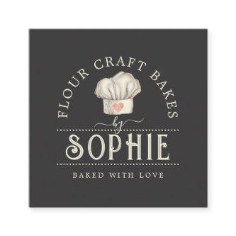 Elegant Baker's Logo Cream Black