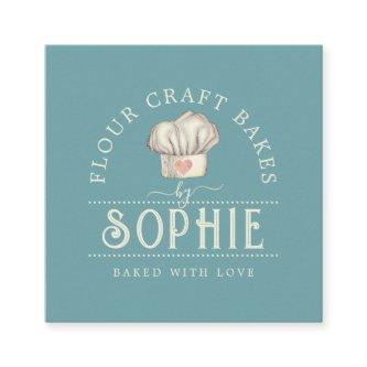 Elegant Baker's Logo Cream Blue