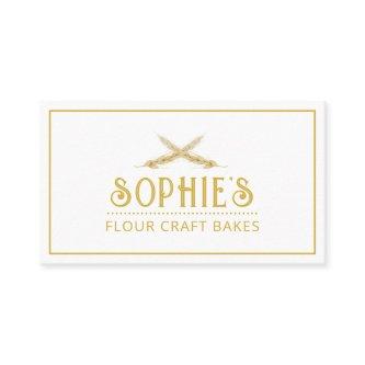 Elegant Baker's Logo Gold Typography