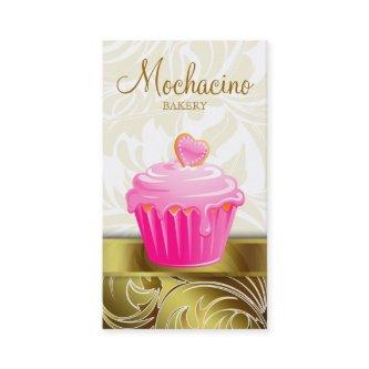 Elegant Bakery  Cupcake Pink Gold