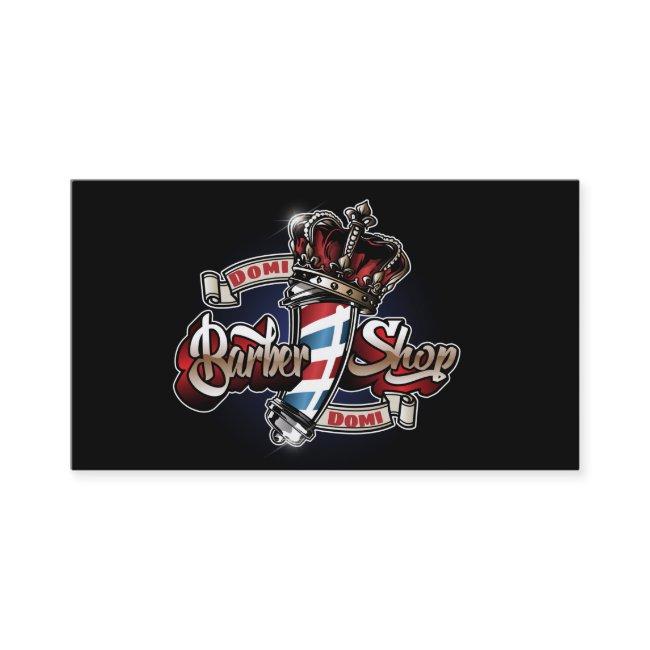 Elegant Barber Pole and Crown 2 Personalize
