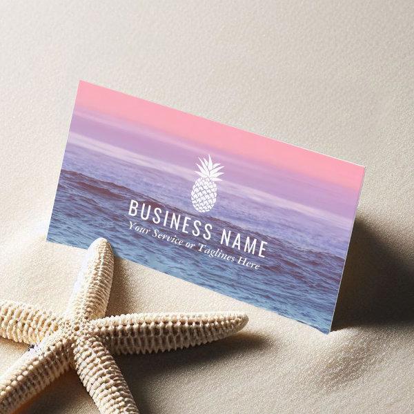 Elegant Beach Tropical Pineapple Event Planning