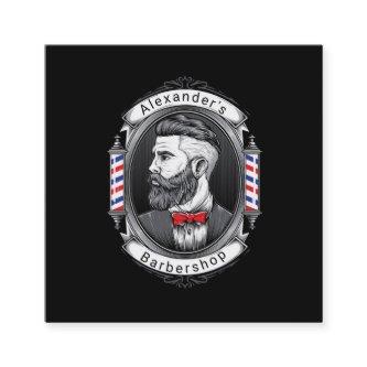 Elegant Bearded Man Square Square