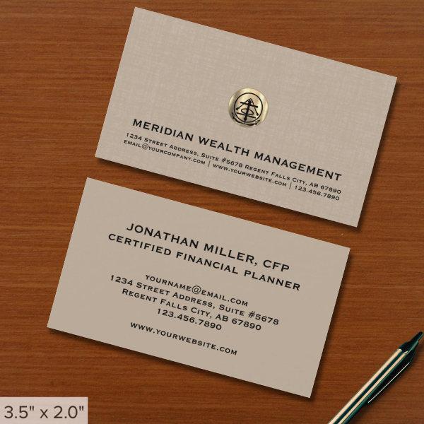 Elegant Beige Linen Print