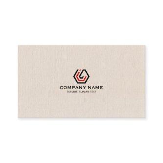 Elegant Beige Linen & stand in logo