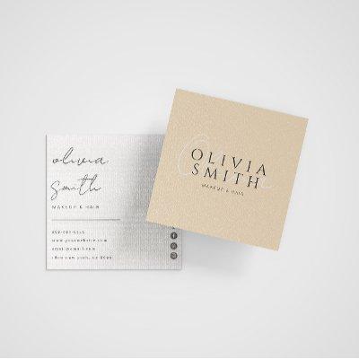 Elegant Beige Minimalist Boho Modern Unique Trendy Square