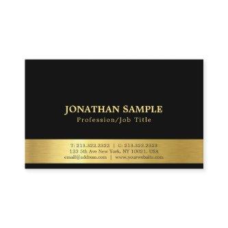 Elegant Black And Gold Plain Luxury Modern Trendy