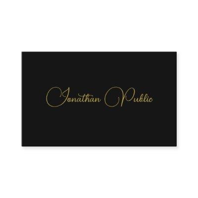 Elegant Black And Gold Template Calligraphy