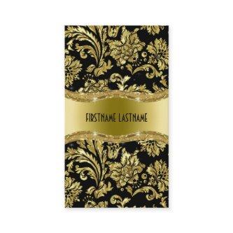 Elegant Black And Gold Vintage Damasks