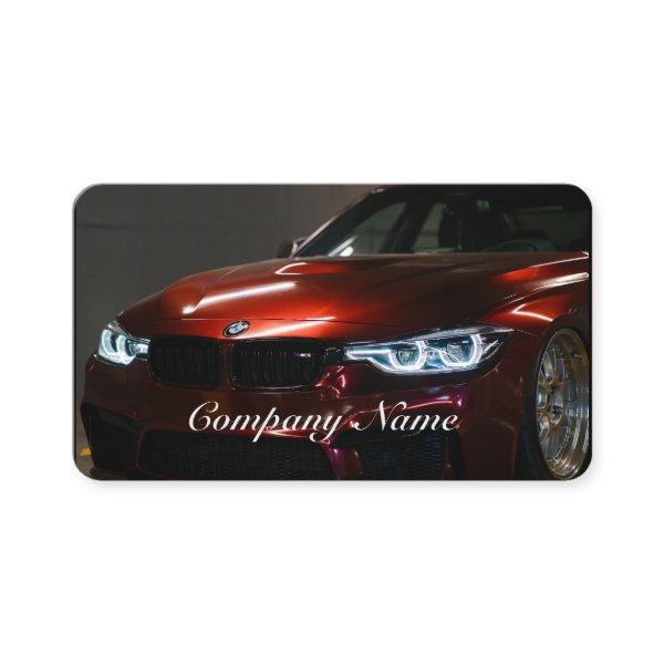 Elegant Black and Red Automotive