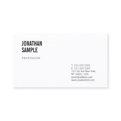 Elegant Black And White Clean Design Modern Plain
